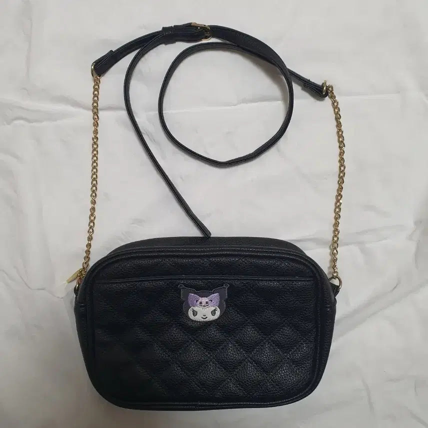 [BUNJANG] Sanrio Kuromi Quilted Shoulder Bag Crossbody Bag / 산리오 쿠로미 퀼팅 숄더백 크로스백