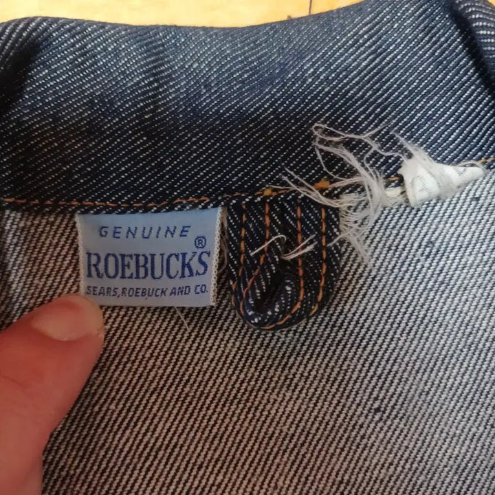 [BUNJANG] Roebucks Selvedge Denim Trucker Jacket Made in U.S.A. / 로벅스 셀비지 데님 트러커 자켓  Made in U.S.A.