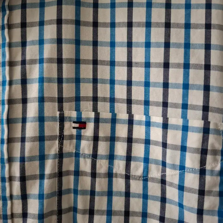 [BUNJANG] Tommy Hilfiger Custom Fit Checkered Shirt (S/P) / 타미힐피거 체크 셔츠 S/P 커스텀핏