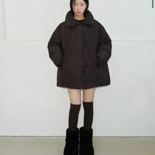 [BUNJANG] Sprinkrocus Brown Padded Coat / (새상품) 스프링크로커스 브라운 패딩 코트