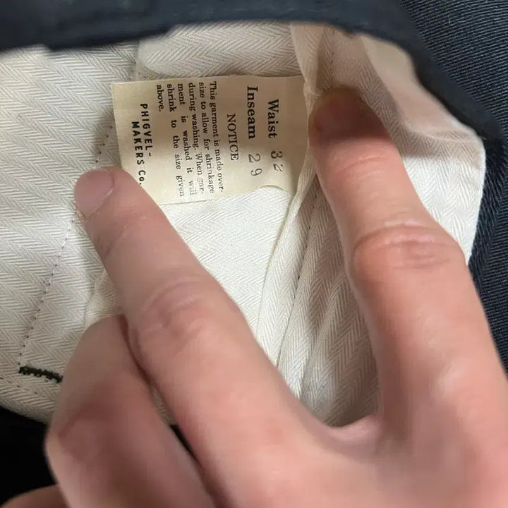 [BUNJANG] Pigbell Makers Officer Chino Pants 32 Black / 피그벨 메이커스 오피서 치노 레귤러 32사이즈 블랙