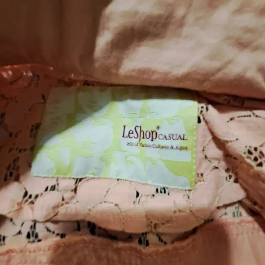 [BUNJANG] LeShop Pink Lace Vest Size 95 / LeShop 핑크 레이스 조끼사이즈 95