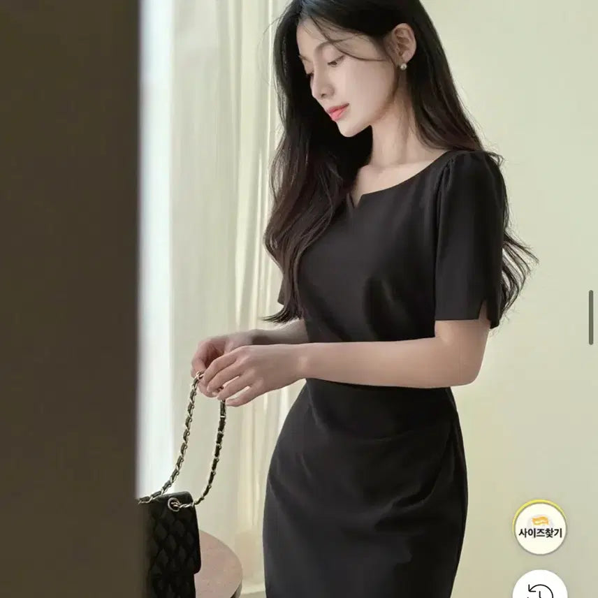 [BUNJANG] Aknyeo Diary Square Neck Shirring Dress / 새상품) 스퀘어넥 셔링 원피스