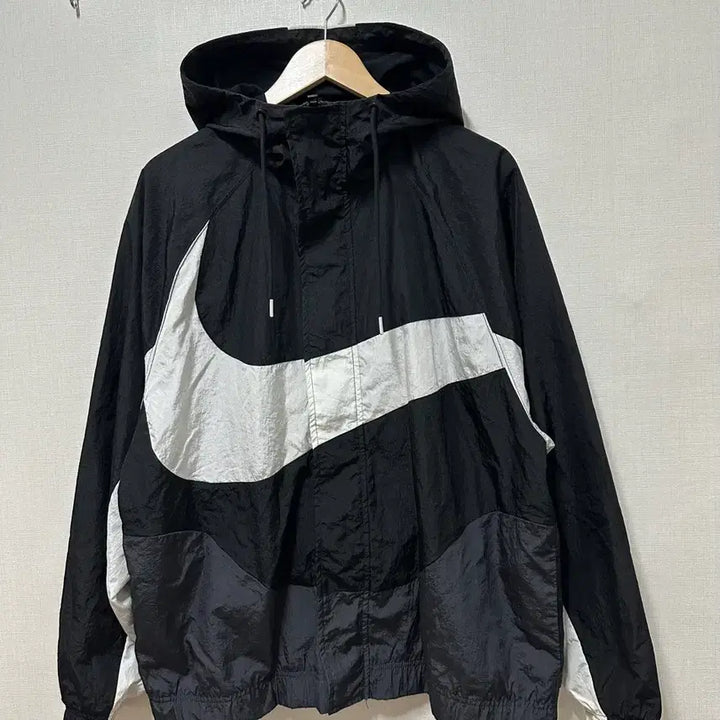 [BUNJANG] Nike Big Swoosh Windbreaker XL Black / 나이키 빅스우시 바람막이 XL