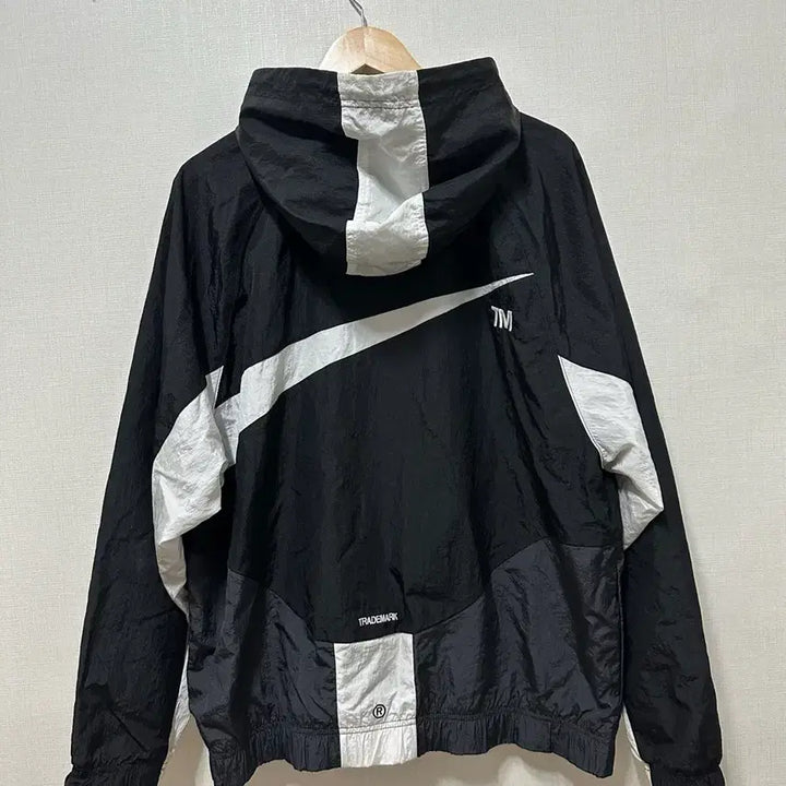 [BUNJANG] Nike Big Swoosh Windbreaker XL Black / 나이키 빅스우시 바람막이 XL