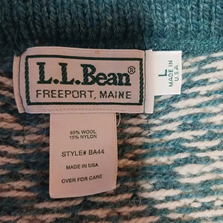 [BUNJANG] L.L.Bean Nordic Wool Cardigan - Made in U.S.A. / 엘엘빈 노르딕 울 가디건  Made in U.S.A.