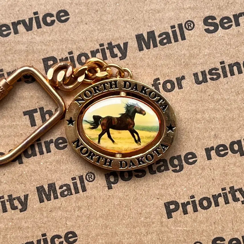 [BUNJANG] 90s Vintage Horse Emblem Keyring / 90s vtg Horse Emblem Keyring