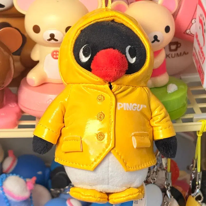 [BUNJANG] Yellow Penguin Plush Keychain / 노랑 우비핑구 봉제인형 키링