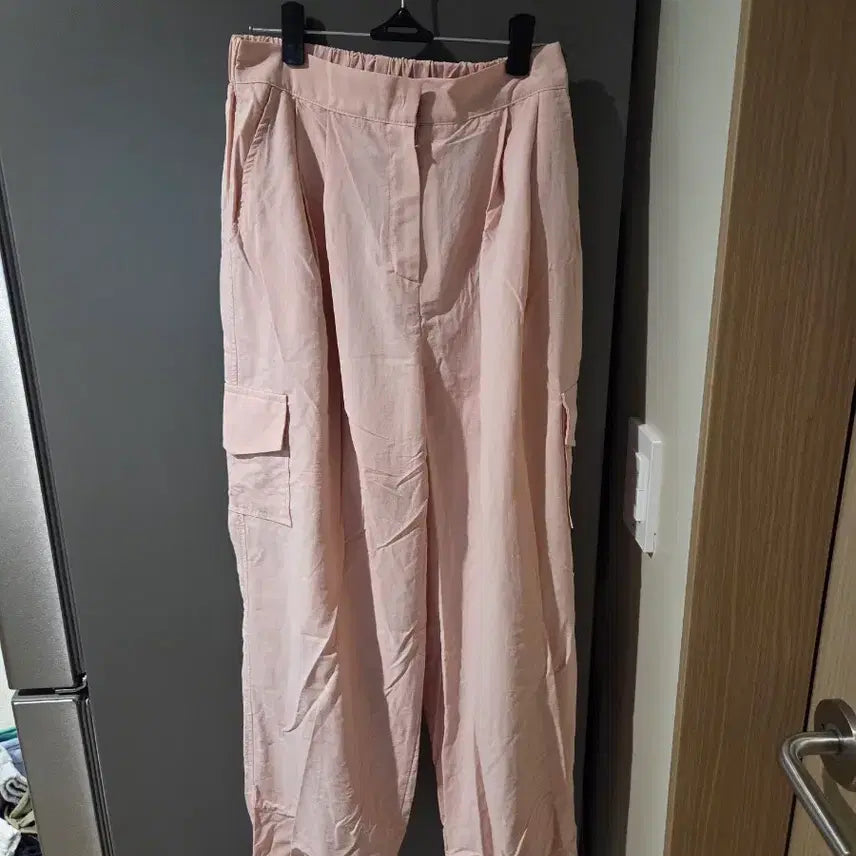 [BUNJANG] Adjustable String Jogger Pants - Pink / 여름 얇은 조거 팬츠 핑크(스트링조절가능)