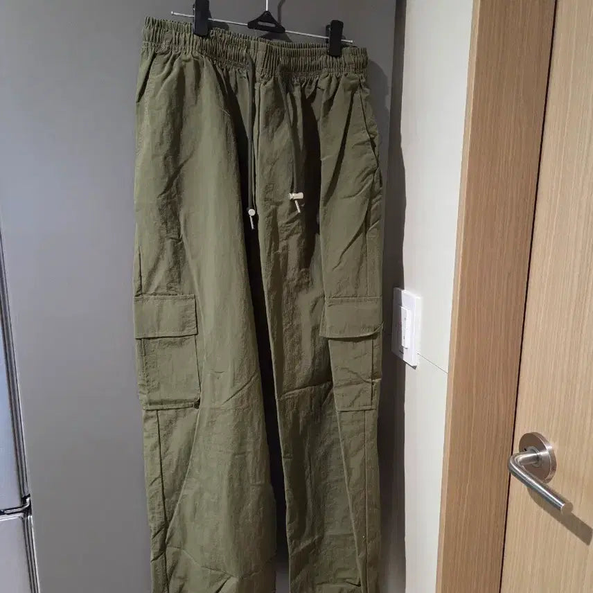 [BUNJANG] Cargo Jogger Long Pants Khaki / 건빵 조거 여름 긴바지 카키