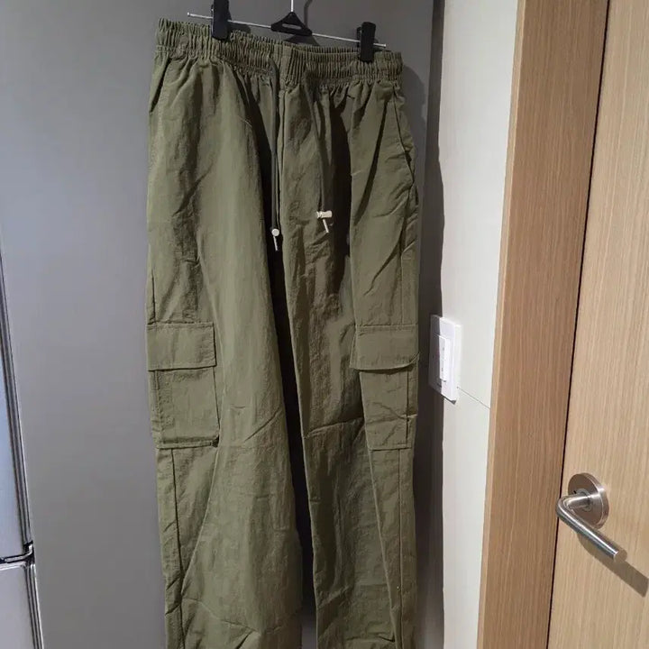 [BUNJANG] Cargo Jogger Long Pants Khaki / 건빵 조거 여름 긴바지 카키