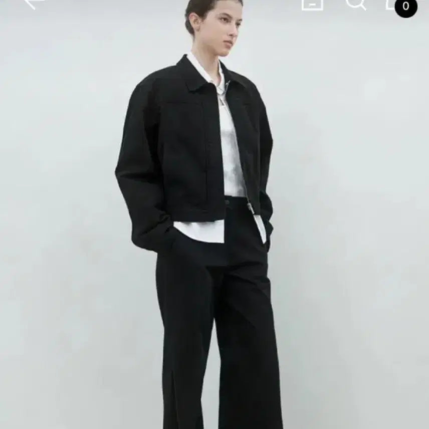 [BUNJANG] MUKA Bio-washed Crop Jacket (Size S) / 새제품)무카 Bio-washed crop jacket (S사이즈)