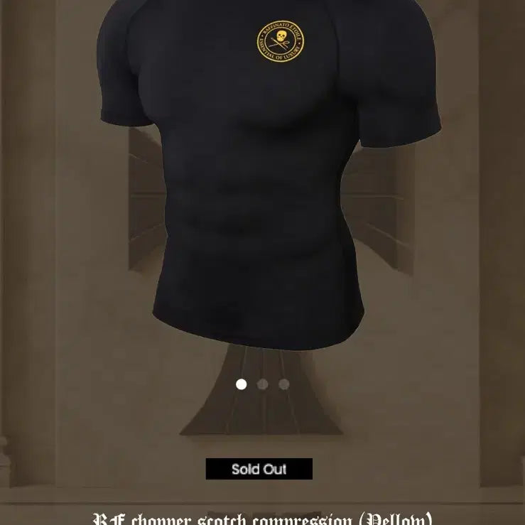 [BUNJANG] Rafinator Etoile Compression Short Sleeve T-Shirt Black Yellow / 새상품) 라피나토 에뚜알 컴프레션 블랙 옐로우 반팔