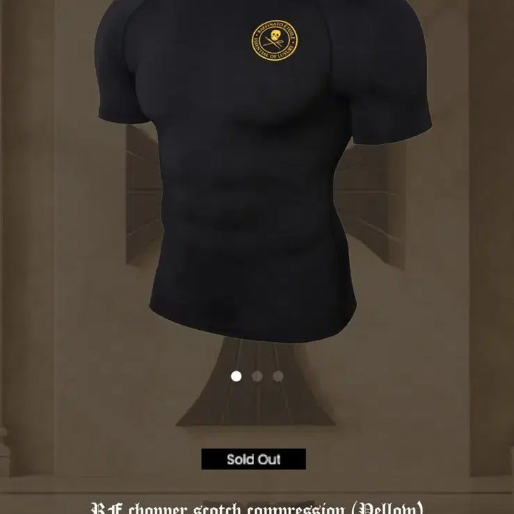 [BUNJANG] Rafinator Etoile Compression Short Sleeve T-Shirt Black Yellow / 새상품) 라피나토 에뚜알 컴프레션 블랙 옐로우 반팔