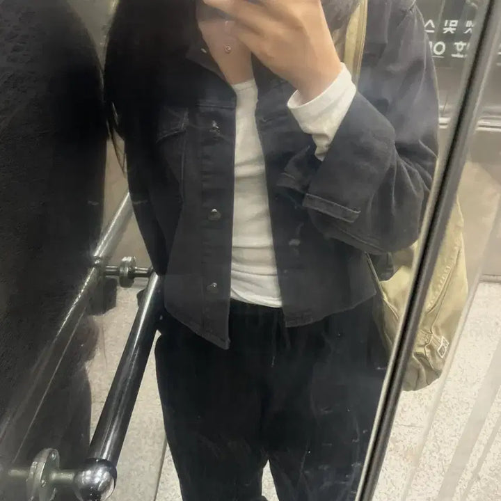 [BUNJANG] Inegi Black Denim Jacket / 이네기 흑청 데님자켓