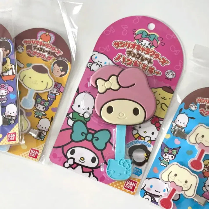 [BUNJANG] Sanrio My Melody Fujiya Chocolate Stick Hand Mirror / 마멜 후지야 초코막대 손거울 일본정품 산리오 마이멜로디