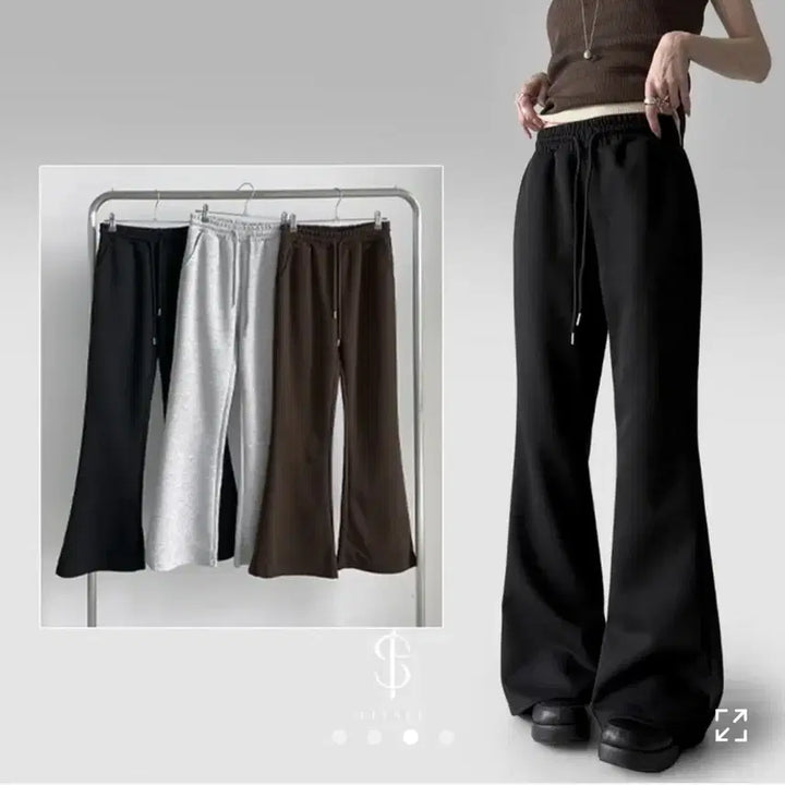[BUNJANG] Fitci Bootcut Cotton Pants / 에이블리 핏시 부츠컷