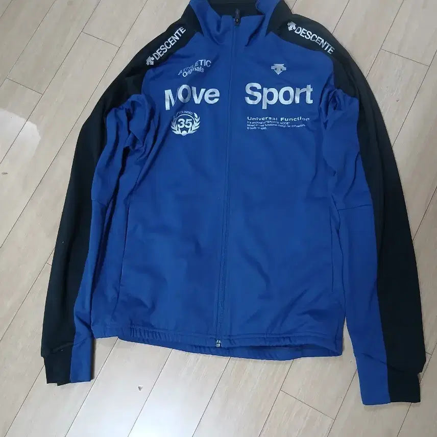 [BUNJANG] Descente Move Sport Blue Training Top / 데상트 무브 스포츠 블루 트레이닝 상의