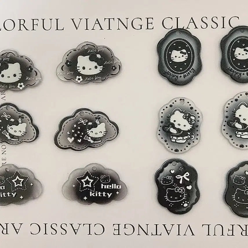 [BUNJANG] Hello Kitty Acrylic Pendant Set / 키티 아크릴 펜던트