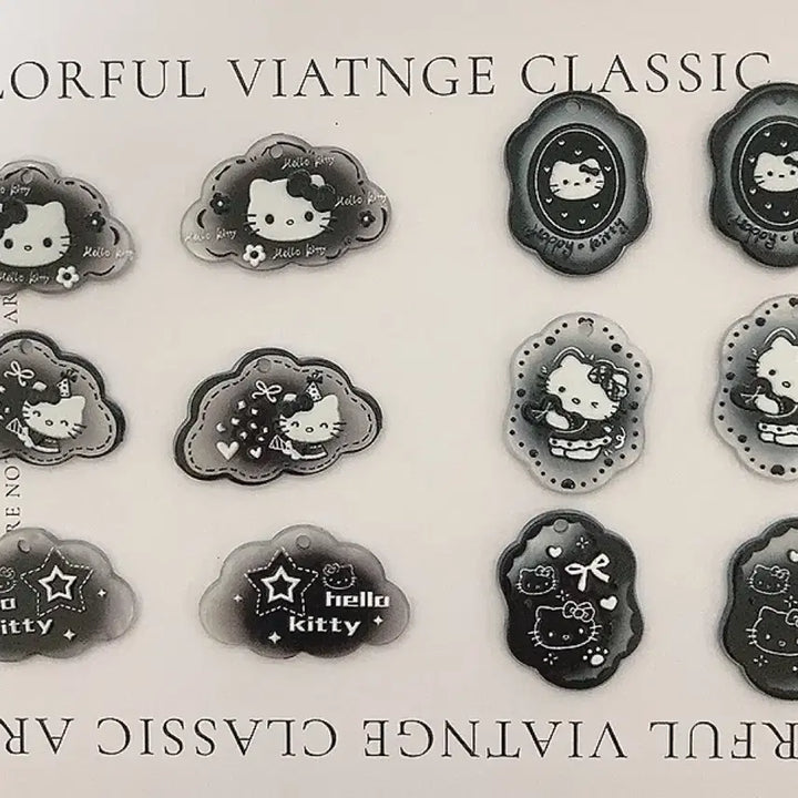 [BUNJANG] Hello Kitty Acrylic Pendant Set / 키티 아크릴 펜던트