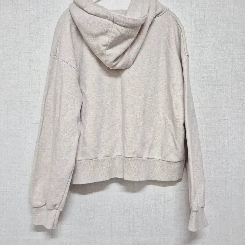 [BUNJANG] Ivory Cropped Hoodie / 아이보리 크롭 후드티