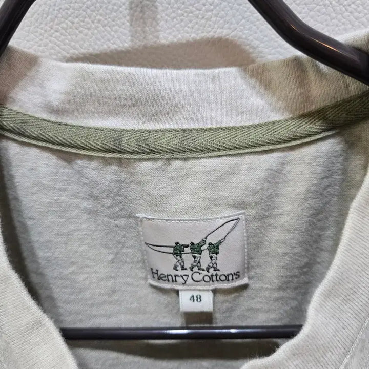 [BUNJANG] Henry Cotton Pocket Short Sleeve T-Shirt Ivory / 헨리코튼 포켓 반팔티셔츠 아이보리