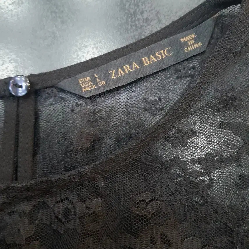 [BUNJANG] Zara Black Lace Dress / 자라 검정 레이스원피스