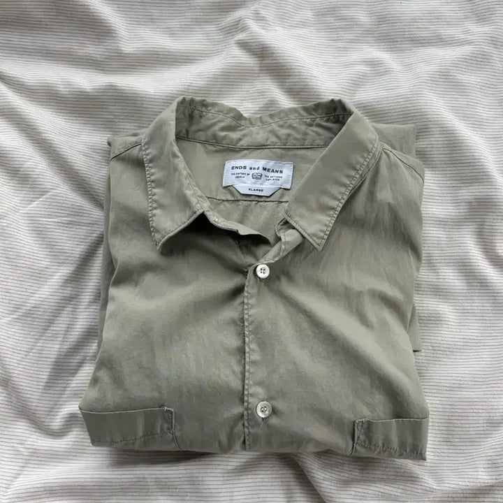 [BUNJANG] ends and means Aldous Shirt Sage XL / ends and means aldous셔츠
