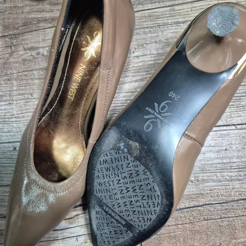 [BUNJANG] Nine West Beige Pumps Heel Women&