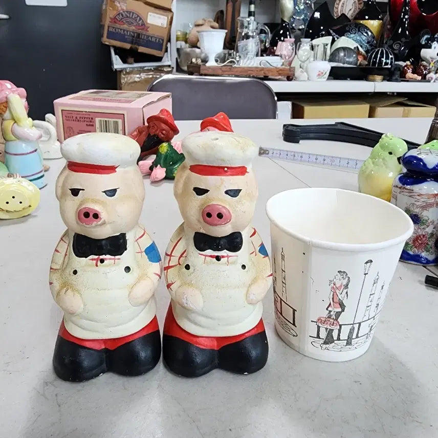 [BUNJANG] Vintage Pig Spice Jar Set / 오래된 