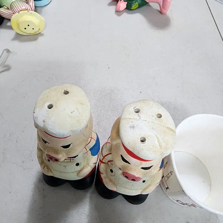 [BUNJANG] Vintage Pig Spice Jar Set / 오래된 