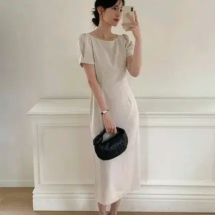 [BUNJANG] GanneSura Summer Arte Long Dress / 가내스라 썸머 아르테원피스