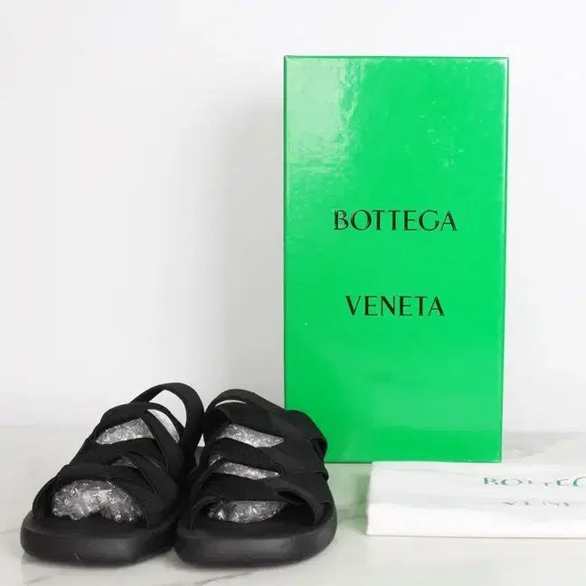 [BUNJANG] Bottega Veneta Intrecciato Banding Slippers Black Size 40 / 보테가베네타 인트레치아토 밴딩 슬리퍼 블랙 40(250)