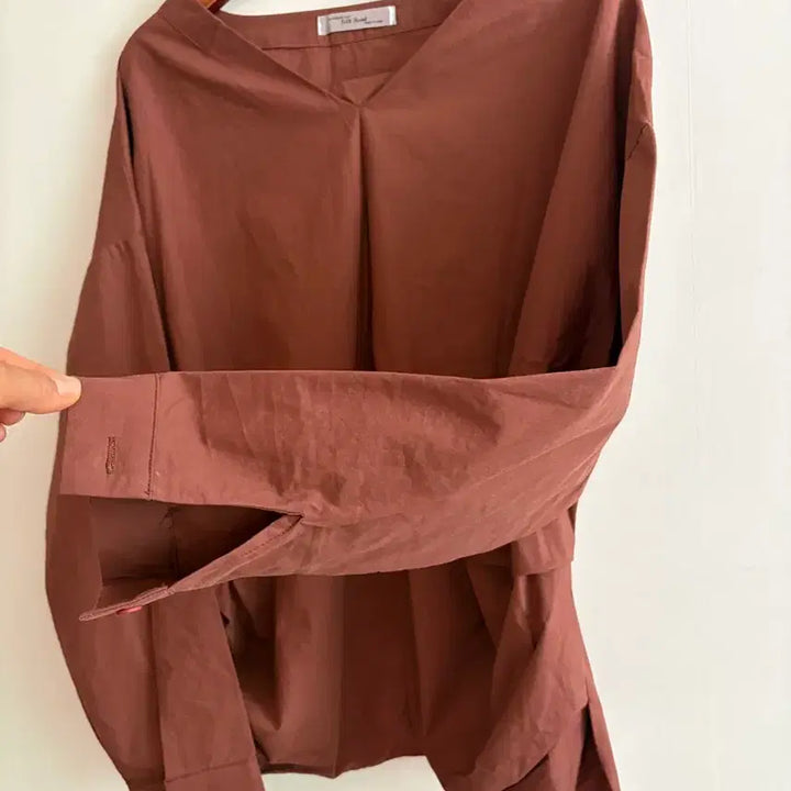 [BUNJANG] V-Neck Shirt Blouse / 브이넥 셔츠블라우스