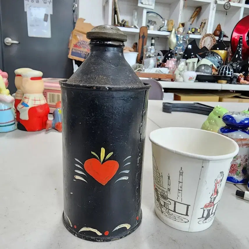 [BUNJANG] Vintage European Handmade Tin Spice Jar / 유럽에서온 옛날 양철 핸드메이드 