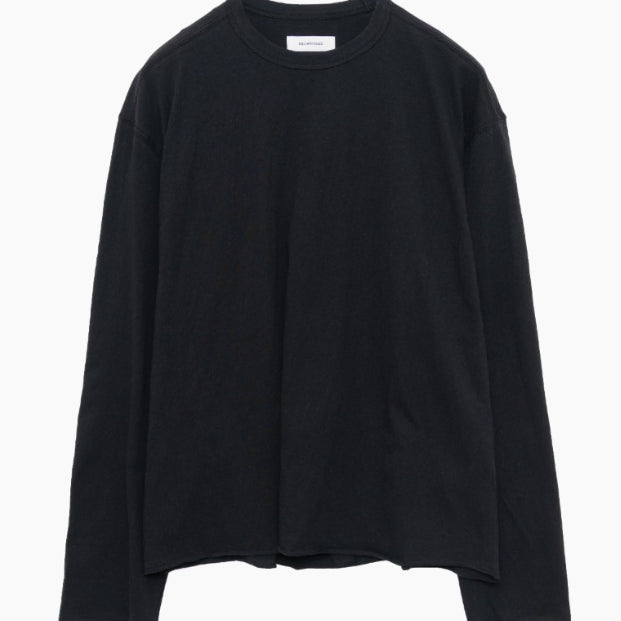 [BUNJANG] Brown Yak Cut-off Long Sleeve Black Size 5 / 브라운야드 컷오프 롱슬리브 블랙5