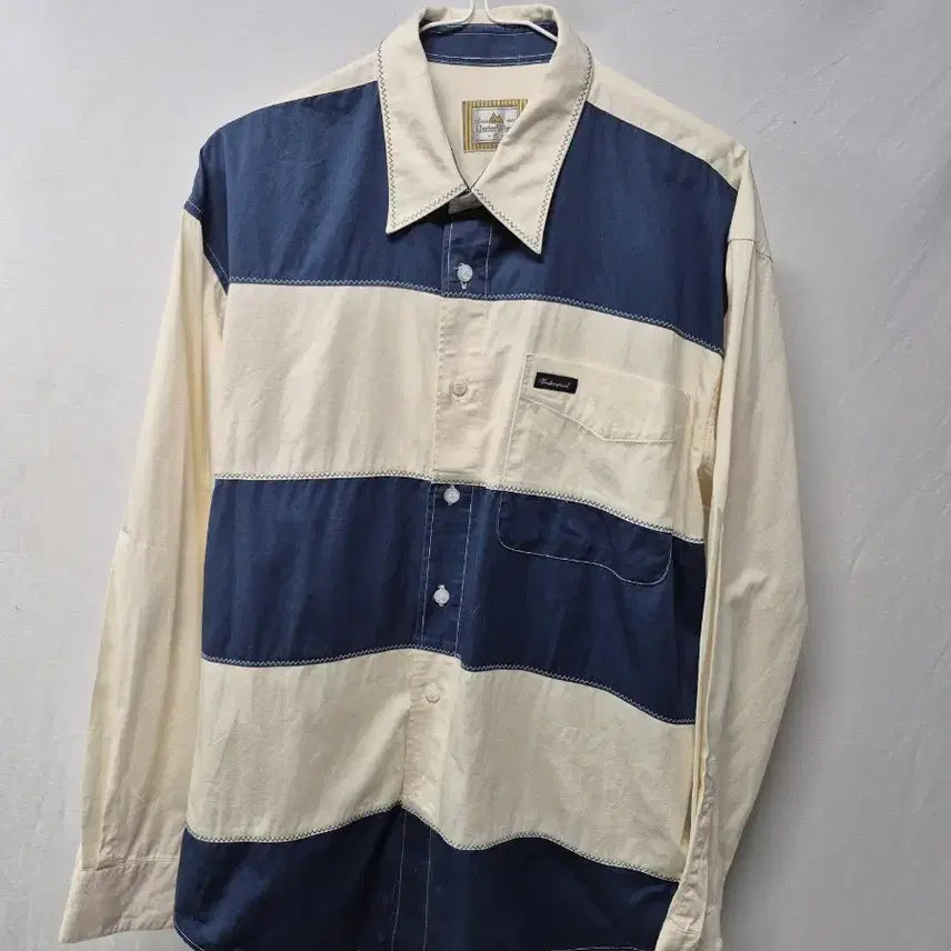 [BUNJANG] Understory Striped Long Sleeve Shirt / Understory 스트라이프 긴팔 셔츠 여러개 셔츠 개당