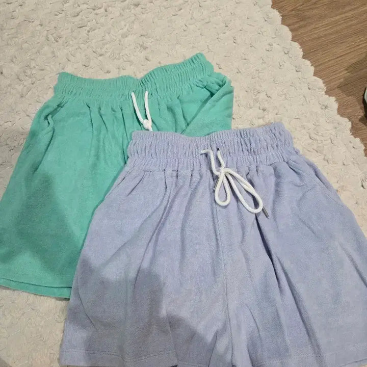 [BUNJANG] Love Bunny High-Waisted Terry Banding Shorts / 러브바니 하이웨스트 타올 밴딩반바지