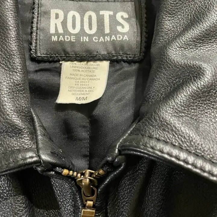 [BUNJANG] Genuine Black Cowhide Leather Jacket / [M] 빈티지 소가죽 자켓 블랙