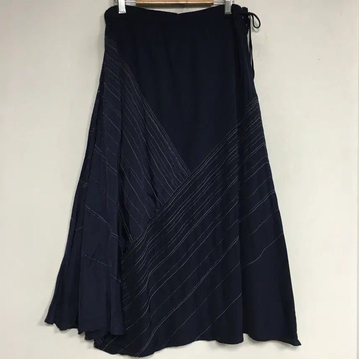[BUNJANG] ISAE Rayon Banding Skirt Navy / ISAE 이새 인견 밴딩 스커트 6
