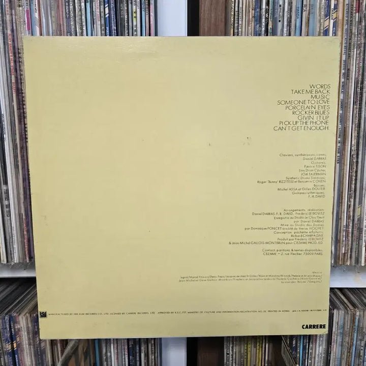 [BUNJANG] F.R. David WORDS LP Vinyl Mint Condition / F.R 데이비드 LP판 민트급 WORDS 수록