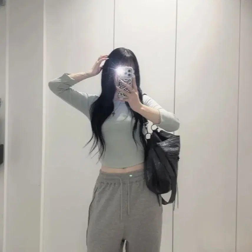 [BUNJANG] Habbi Unni 7-Sleeve T-Shirt Mint Size 1 / 하비언니 