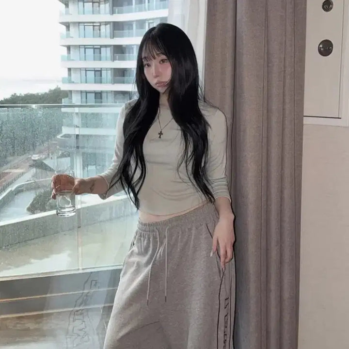 [BUNJANG] Habbi Unni 7-Sleeve T-Shirt Mint Size 1 / 하비언니 