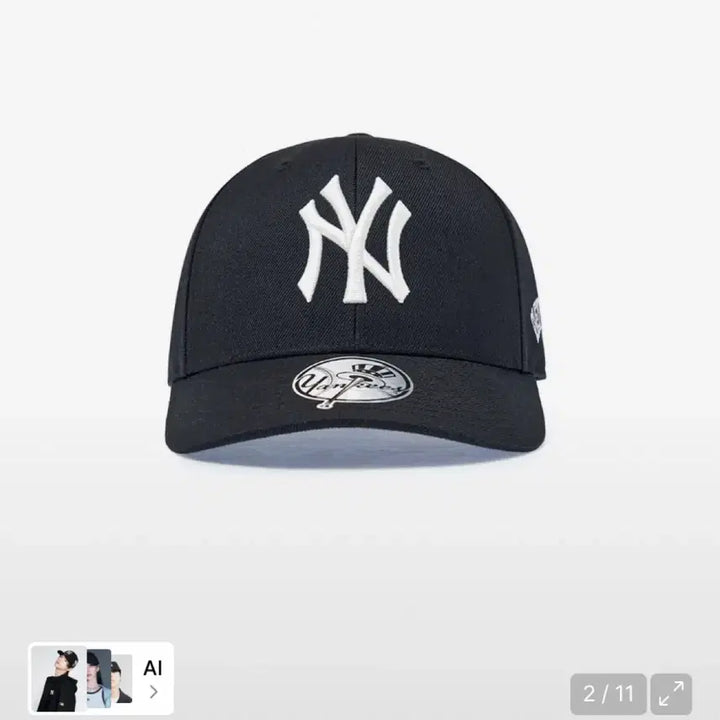 [BUNJANG] MLB New York Yankees Black Ball Cap / MLB 뉴욕 양키스 볼캡 블랙