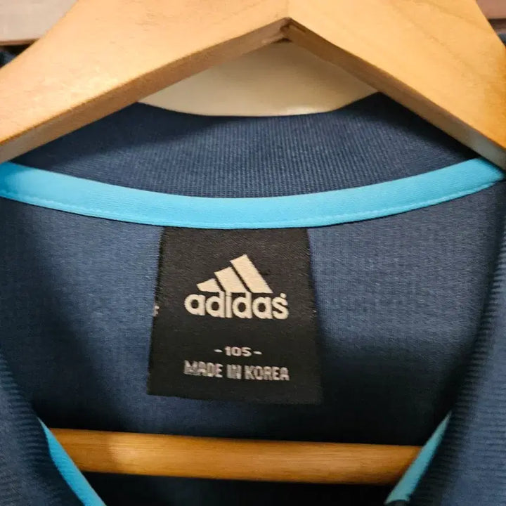 [BUNJANG] Adidas Three-Stripes Short Sleeve Polo Shirt Navy 105 / 아디다스 삼선 반팔 폴로티 네이비 105