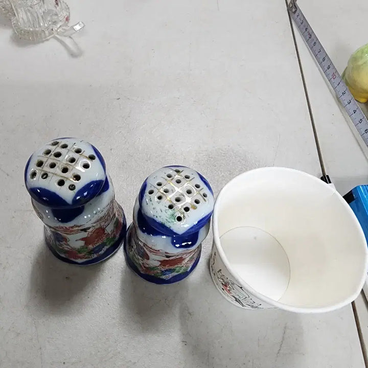 [BUNJANG] Vintage Japanese Ceramic Spice Jar Set / Japan 옛날 
