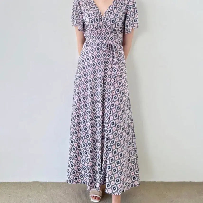 [BUNJANG] Wrap Long Dress / 랩 롱 원피스