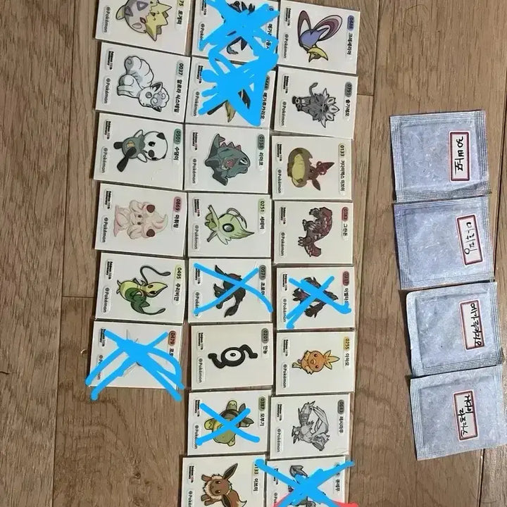 [BUNJANG] Pokemon Bread Stickers (Ttibu Ttibu Seal) / 포켓몬빵 띠부띠부씰 미개봉,개봉 판매합니다