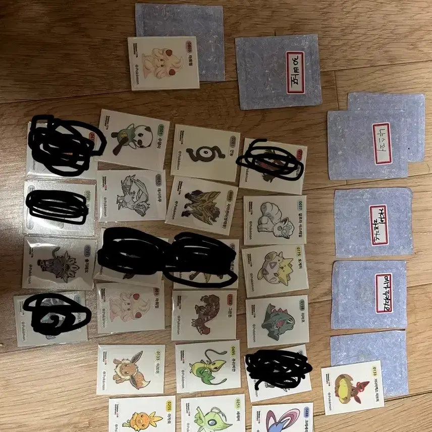 [BUNJANG] Pokemon Bread Stickers (Ttibu Ttibu Seal) / 포켓몬빵 띠부띠부씰 미개봉,개봉 판매합니다