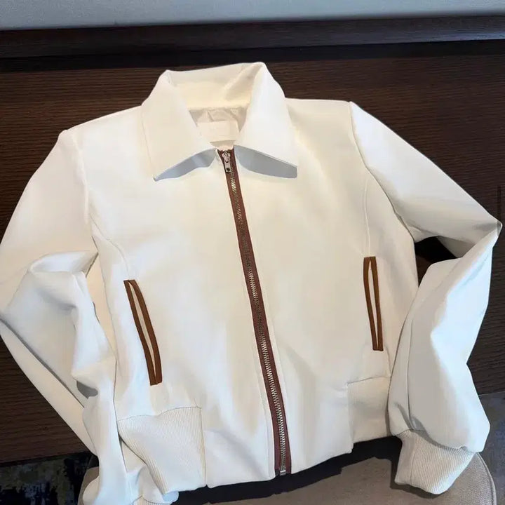 [BUNJANG] Blissmin Colorblock Leather Jacket / 블리스민 레더배색자켓 수입의류 쥬디스태화 에이블리